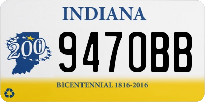 IN license plate 947OBB