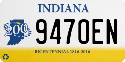IN license plate 947OEN