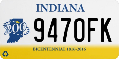 IN license plate 947OFK