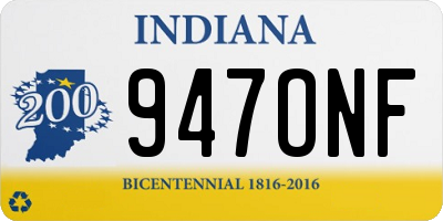IN license plate 947ONF