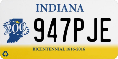 IN license plate 947PJE