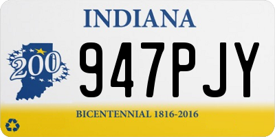 IN license plate 947PJY