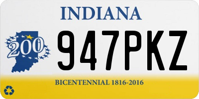 IN license plate 947PKZ