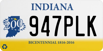 IN license plate 947PLK