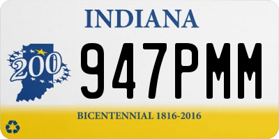 IN license plate 947PMM