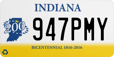 IN license plate 947PMY