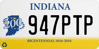 IN license plate 947PTP