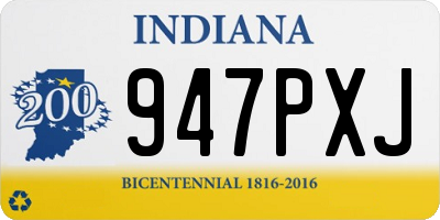 IN license plate 947PXJ