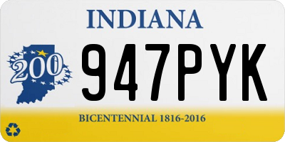 IN license plate 947PYK