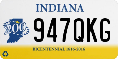 IN license plate 947QKG