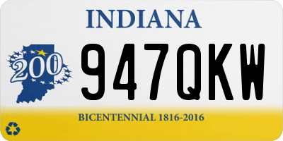 IN license plate 947QKW