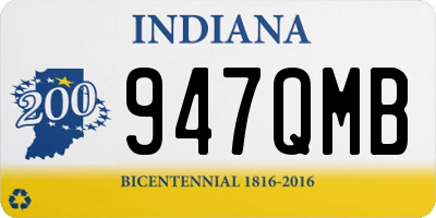 IN license plate 947QMB