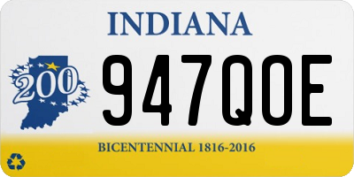 IN license plate 947QOE