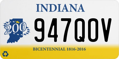 IN license plate 947QOV