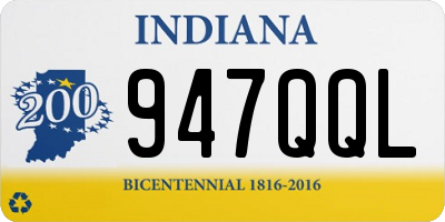 IN license plate 947QQL
