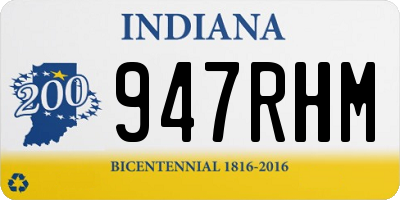 IN license plate 947RHM