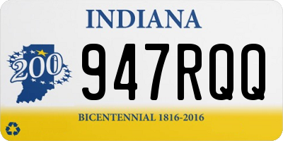 IN license plate 947RQQ