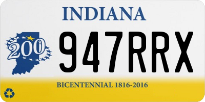 IN license plate 947RRX