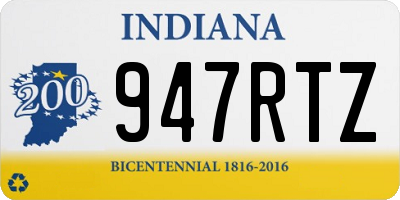 IN license plate 947RTZ