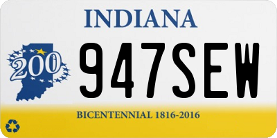 IN license plate 947SEW