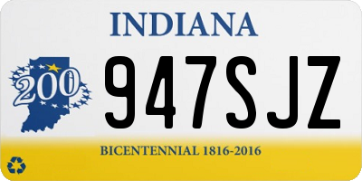 IN license plate 947SJZ