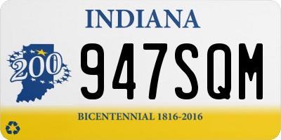 IN license plate 947SQM