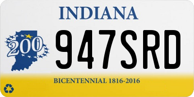 IN license plate 947SRD