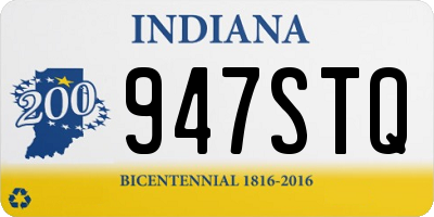 IN license plate 947STQ