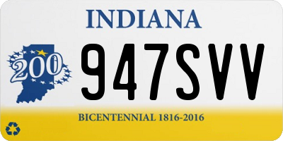 IN license plate 947SVV
