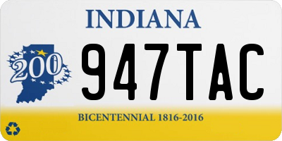 IN license plate 947TAC