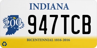 IN license plate 947TCB