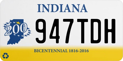 IN license plate 947TDH