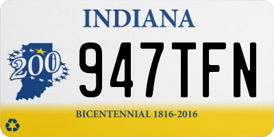 IN license plate 947TFN