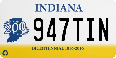 IN license plate 947TIN