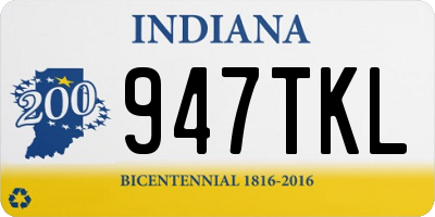 IN license plate 947TKL