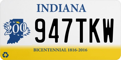 IN license plate 947TKW