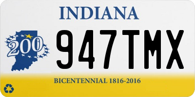 IN license plate 947TMX