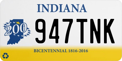 IN license plate 947TNK