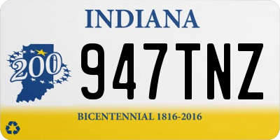 IN license plate 947TNZ