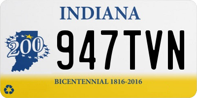 IN license plate 947TVN