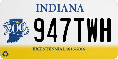 IN license plate 947TWH
