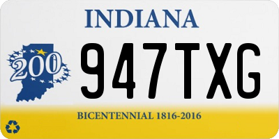 IN license plate 947TXG