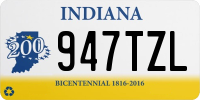 IN license plate 947TZL