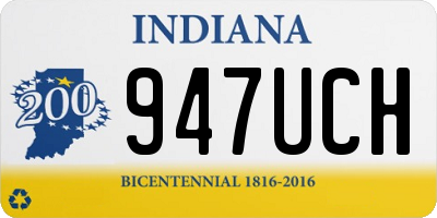 IN license plate 947UCH