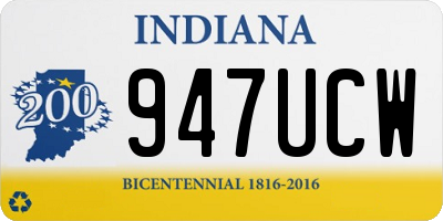 IN license plate 947UCW