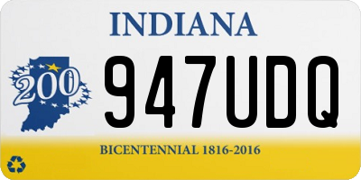 IN license plate 947UDQ