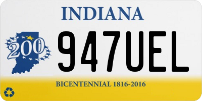 IN license plate 947UEL