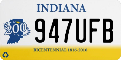 IN license plate 947UFB