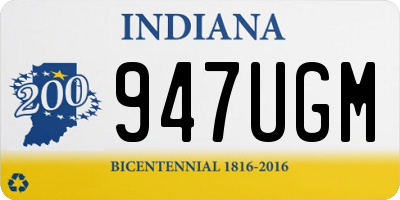 IN license plate 947UGM