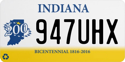 IN license plate 947UHX